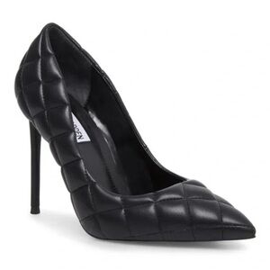 STEVE MADDEN Vala Multi Quilted Black Heels Pumps Stilettos